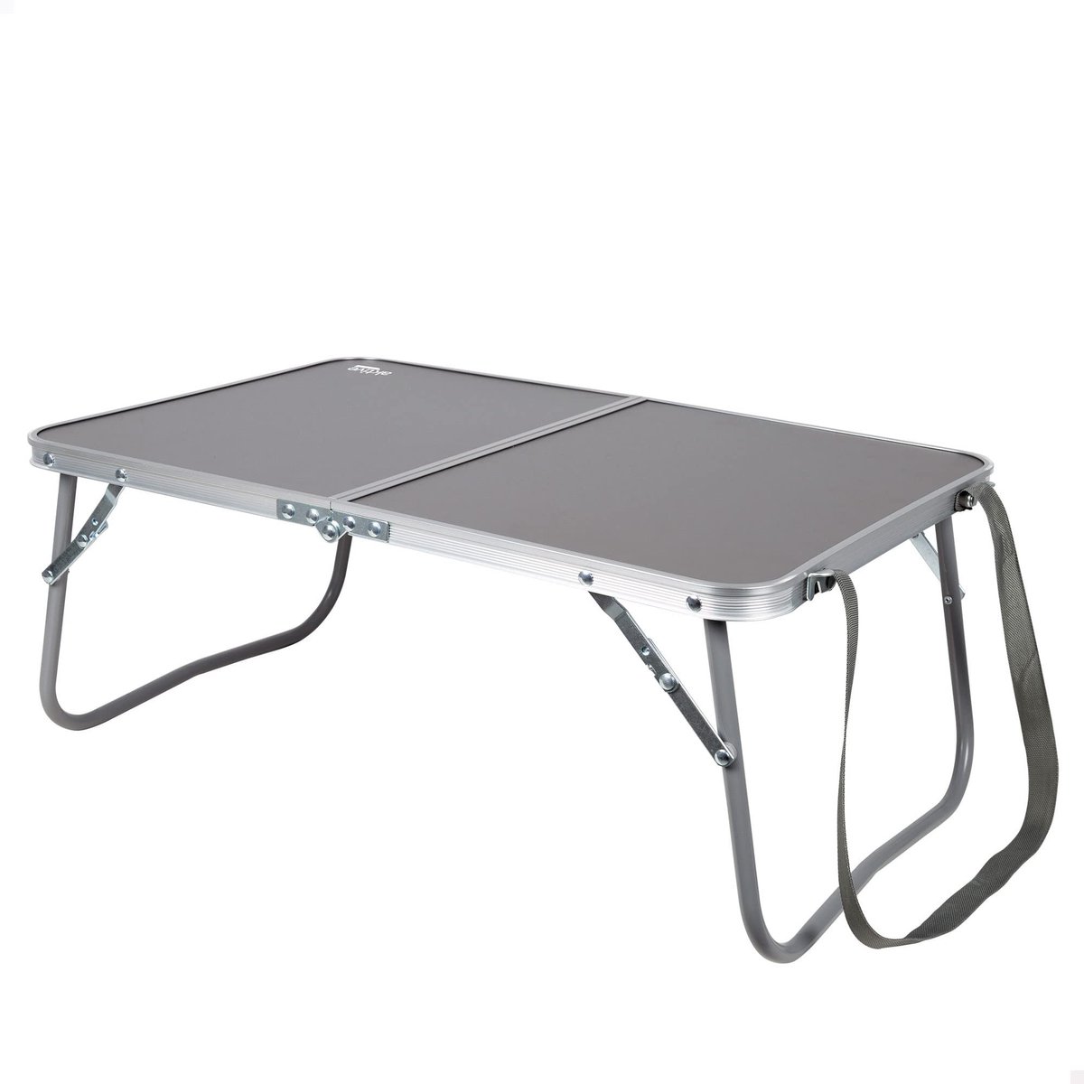 Omgoods - Opvouwbare Campingtafel met Draaghandvat - Aluminium - 60 x 40 x 25 cm