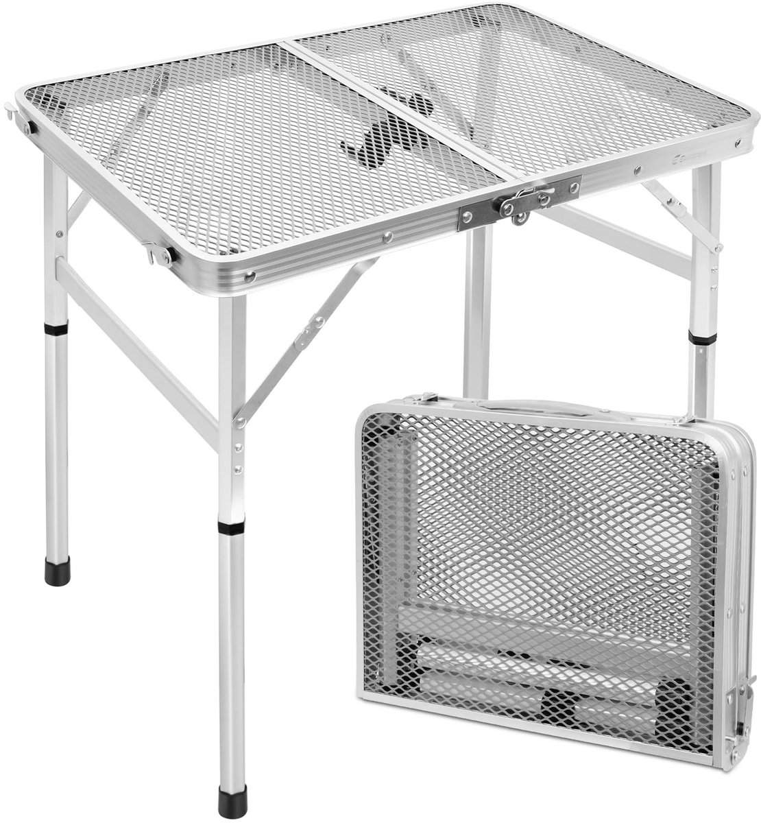 Omgoods - Eenvoudige Opvouwbare Campingtafel - 60 x 40 cm, Lichtgewicht en Draagbaar