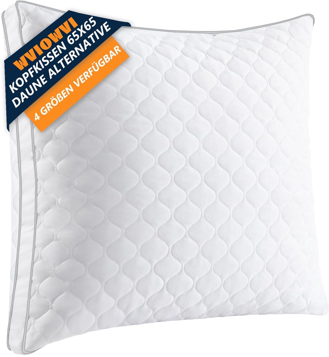 Omgoods - Ergonomisch Bed Kussen 65 x 65 cm - Neussteun voor Volwassenen