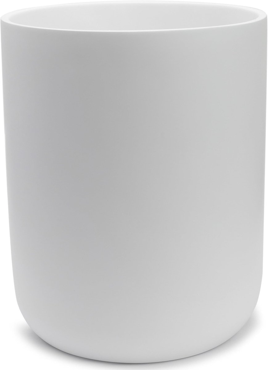 Omgoods - Matte Witte Compacte Prullenbak - 2 Gallons/7.5L voor Badkamer en Kantoor