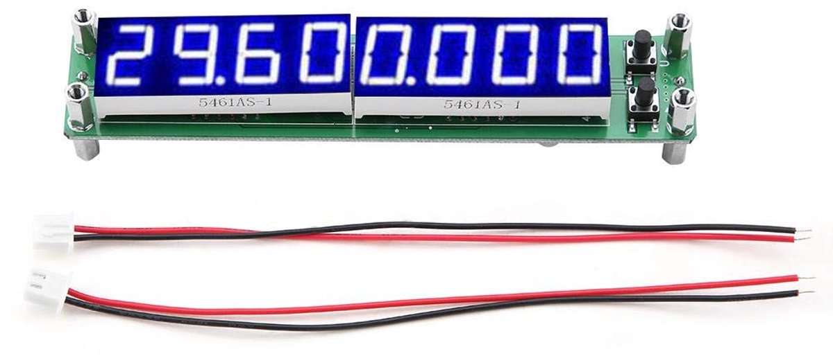 RF Signaal Frequentie Meter Teller Cymometer Tester Lcd-scherm Voedingsmodule 0.1 tot 1000 MHz Hoge Snelheid Kalibratie Meting(blauwe woorden)