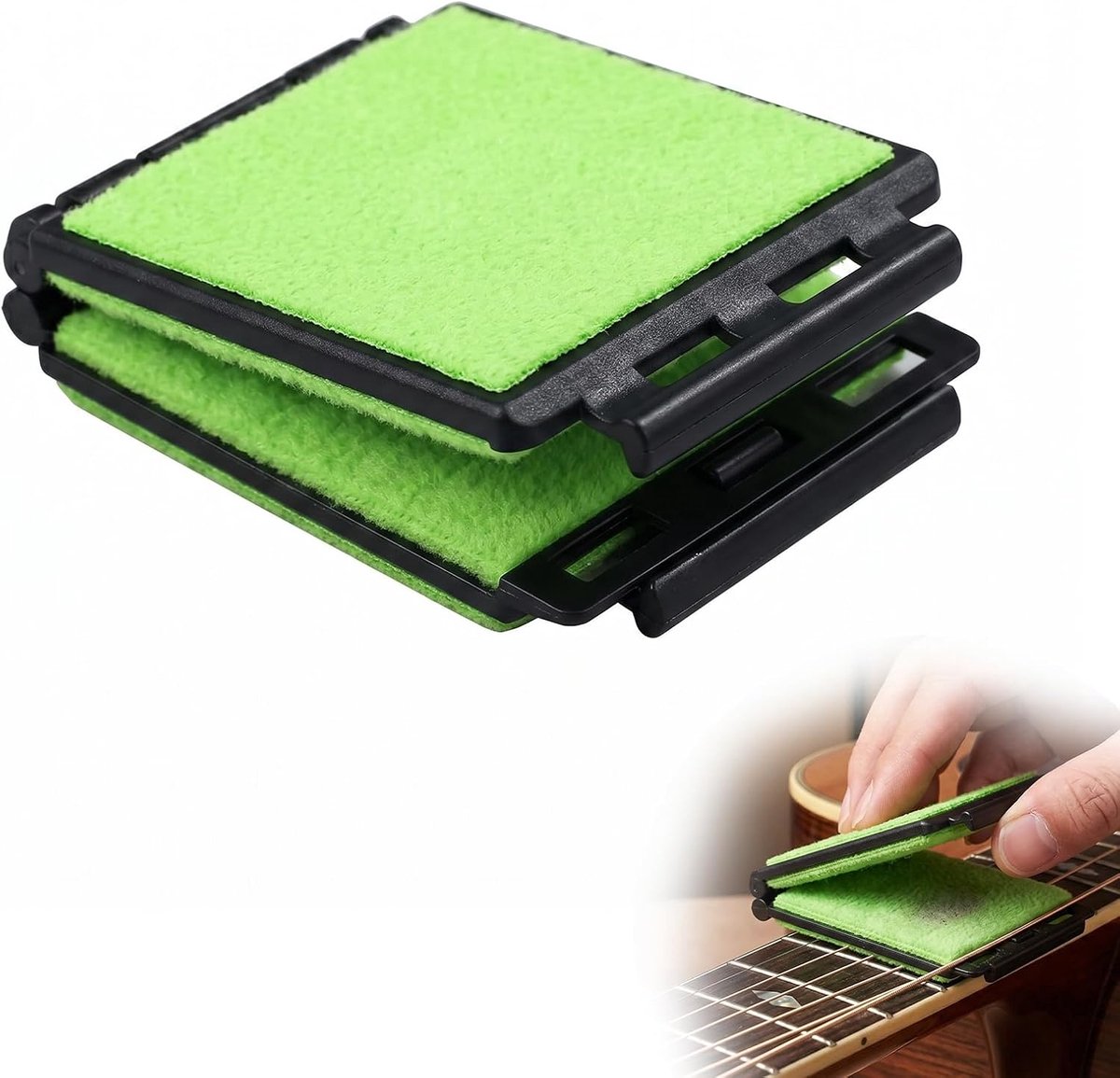 Reiniging voor snaarinstrumenten, snaarreiniger voor gitaar, gitaarsteel, compatibel met gitaar, viool, bas enz., geschikt voor alle snaarinstrumenten