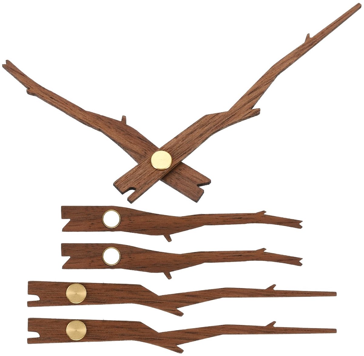 Omgoods - Vervangende Klok Wijzers Kit - 3 Sets voor 10 Inch Wandklok Reparatie