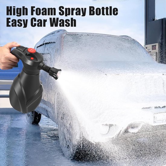 SnelShoppen - Elektrische Schuimsproeier 2 L, 60 PSI, 3 Spray Modus, Accu 2500 mAh, Perfect voor Auto en Tuin Onderhoud — afbeelding 2