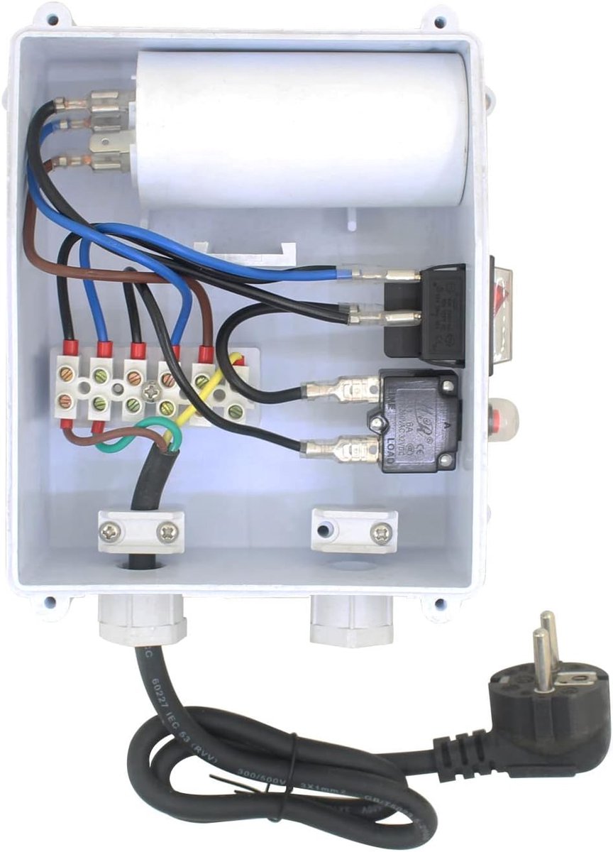SnelShoppen - Switchbox Dompelpomp 220V Controller - Besturingsbox voor Onderdompelpomp - Diepputpomp Controlebox voor Tuin en Waterbeheer