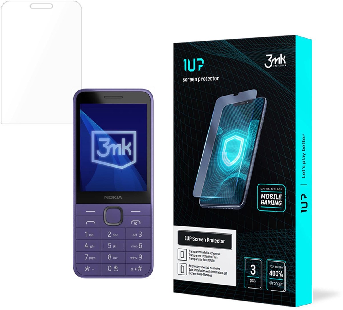 3Mk Gehard Glas Voor Nokia 235 4G 215 4G 2024 Telefoonscherm Met 9 Uur Bescherming