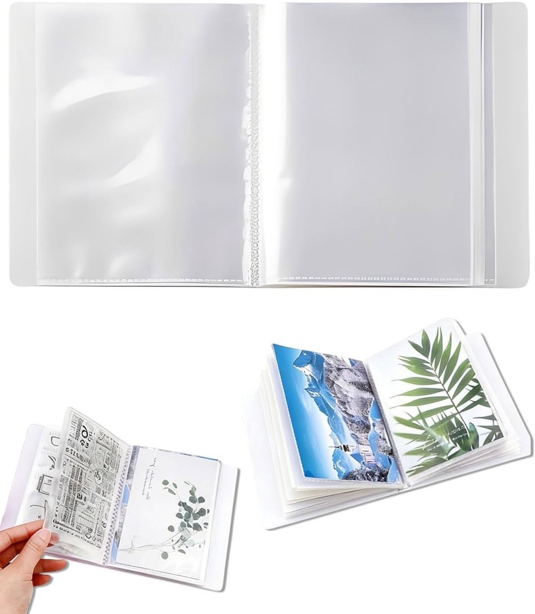 Stickeralbum voor 40 pagina's A6 | Organiseer je stempels, foto's en ansichtkaarten (13x16cm)
