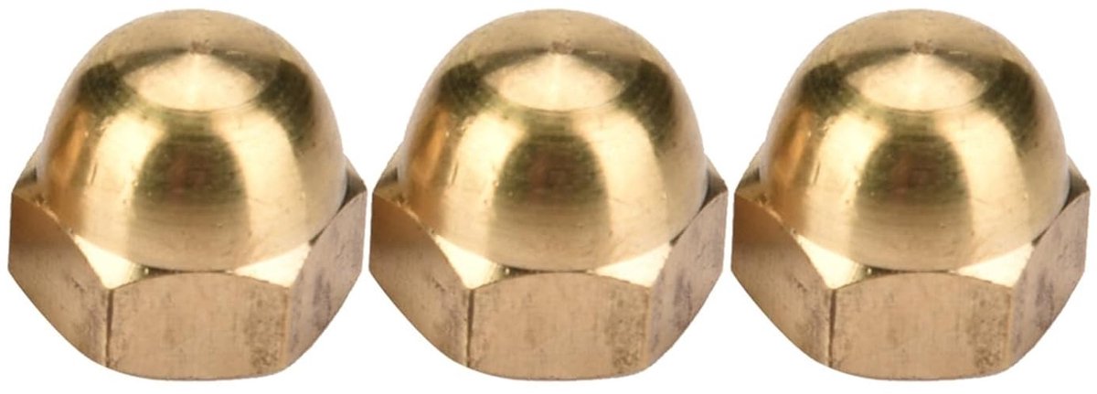 Hoogwaardige Messing Acorn Moeren Set voor Voertuigen - M3-M12 Dome Cap Moeren met 10 Stuks M8 en Opbergdoos - Duurzame Bevestigingsmaterialen en Gereedschap