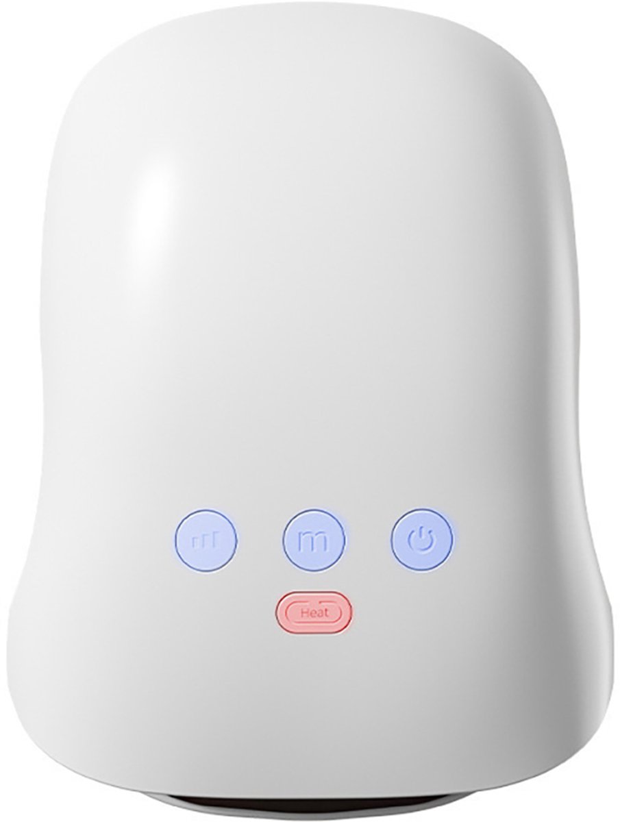 Handmassager – Verwarmende massager – Elektrische gewrichtsmassager – Met drukfunctie – Pijnverlichting – Vingermassage met luchtkussen – 2000 mAh batterij – USB-oplaadkabel – 3 intensiteitsniveaus – 20,5*13,5*9,5 cm – Wit