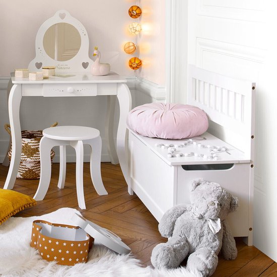 Sphera Kinderbank met opbergruimte - wit - 64x74x34 cm van Sphera — afbeelding 2
