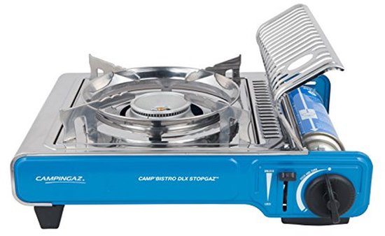 Gasfornuis Camping - Kooktoestel Outdoor - Kamperen Koken - Stopgaz Systeem - 37 x 29 x 13 cm - Blauw — afbeelding 4