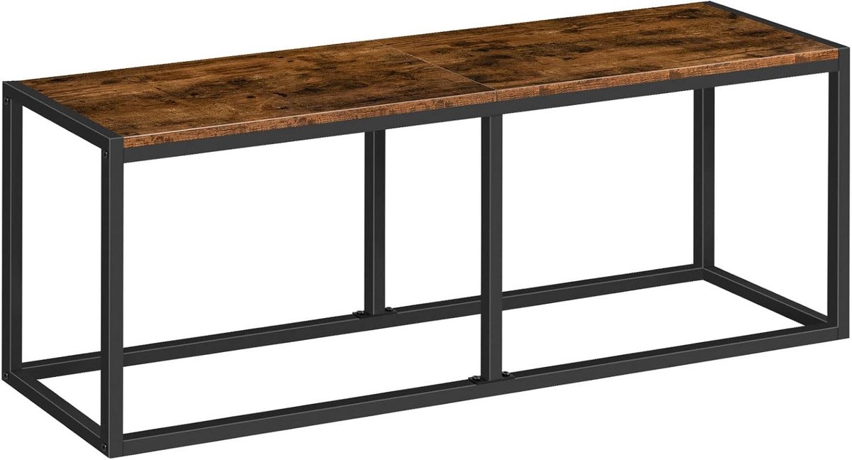 Banken voor Eetkamerbank, 120 x 30 x 46,5 cm, Keukenbank, Eetbank in Industrieel Design, Stabiel metalen Frame, Eenvoudig te Monteren, voor Keuken, Woonkamer, Entree, Slaapkamer EBF12CD01