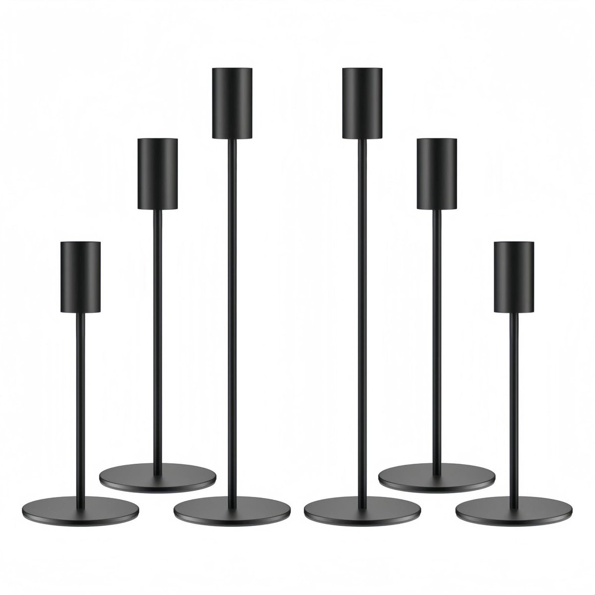 Omgoods - Kaarsenhouder Set van 6 Stuks - Ideaal voor Romantische Dinners en Ceremonies
