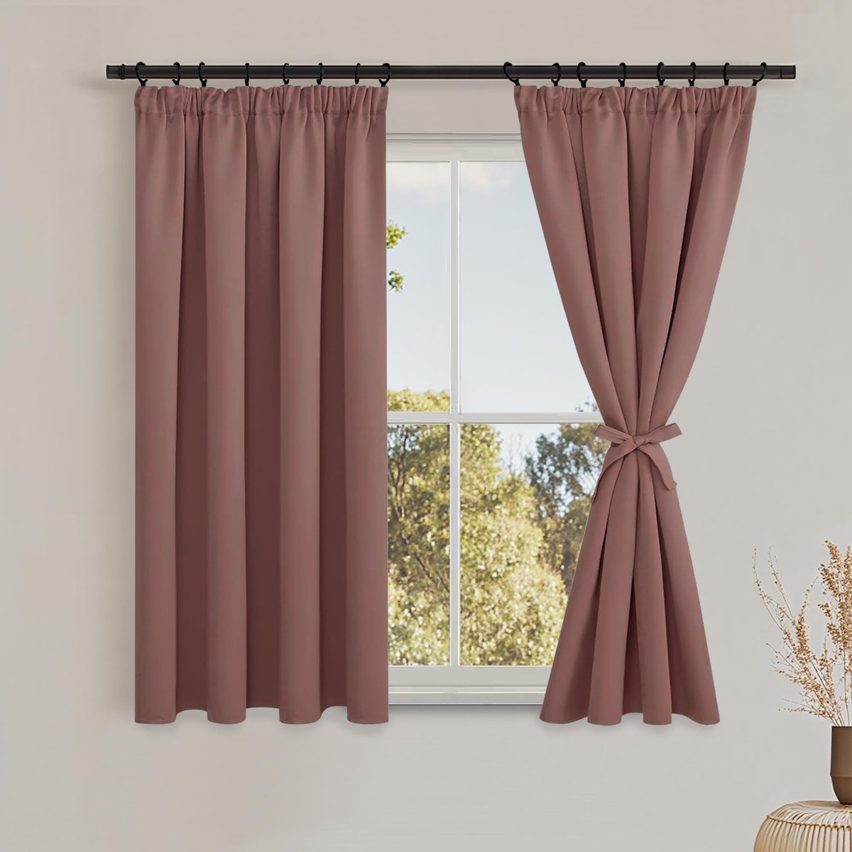 Omgoods - Opaak Kindercurtain met Ties, 160 x 140 cm, Geluiddicht en Blackout