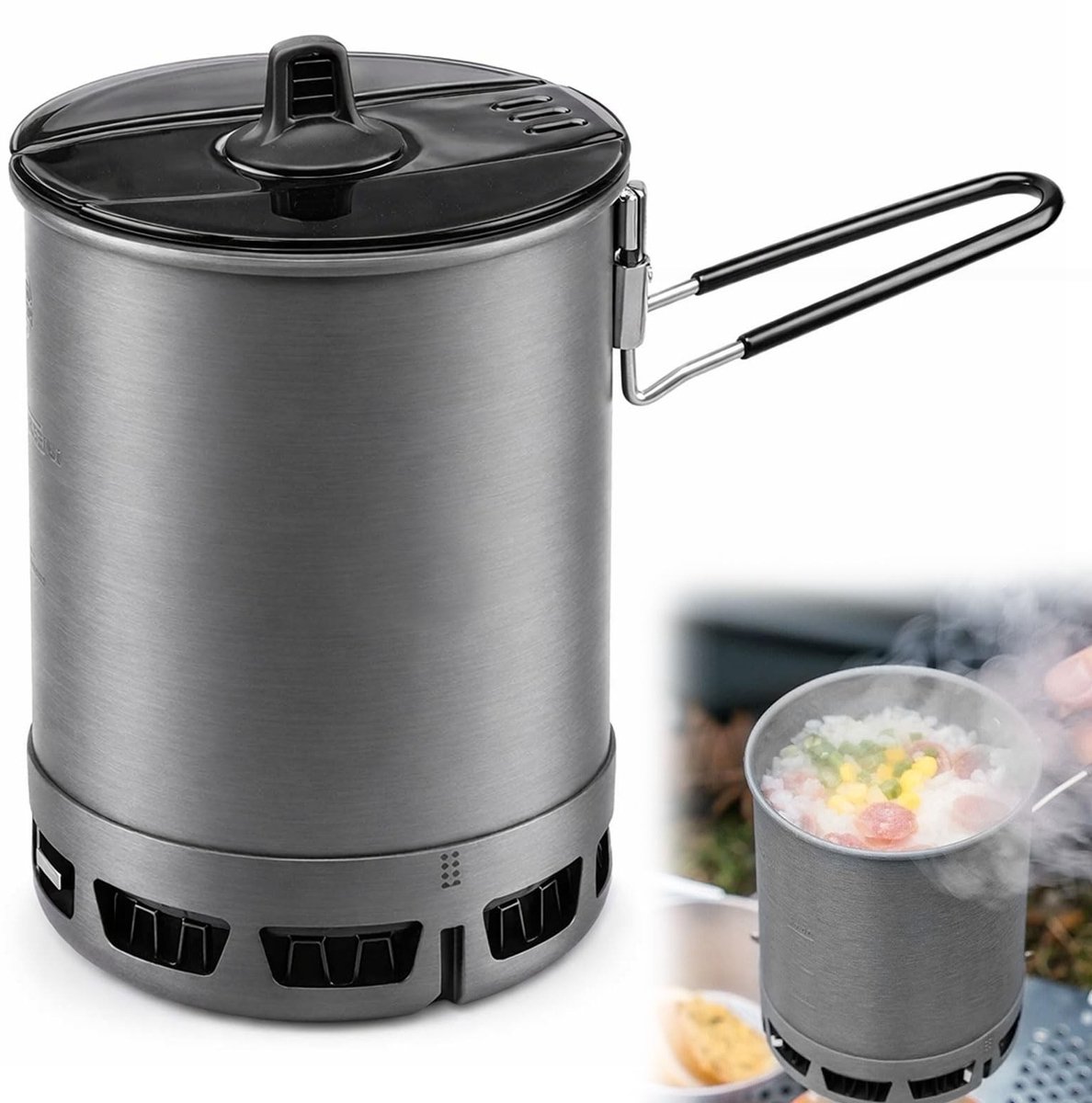 Omgoods - G3 Ultralichte Campingpot - 600 ml, Opvouwbaar en Efficiënt