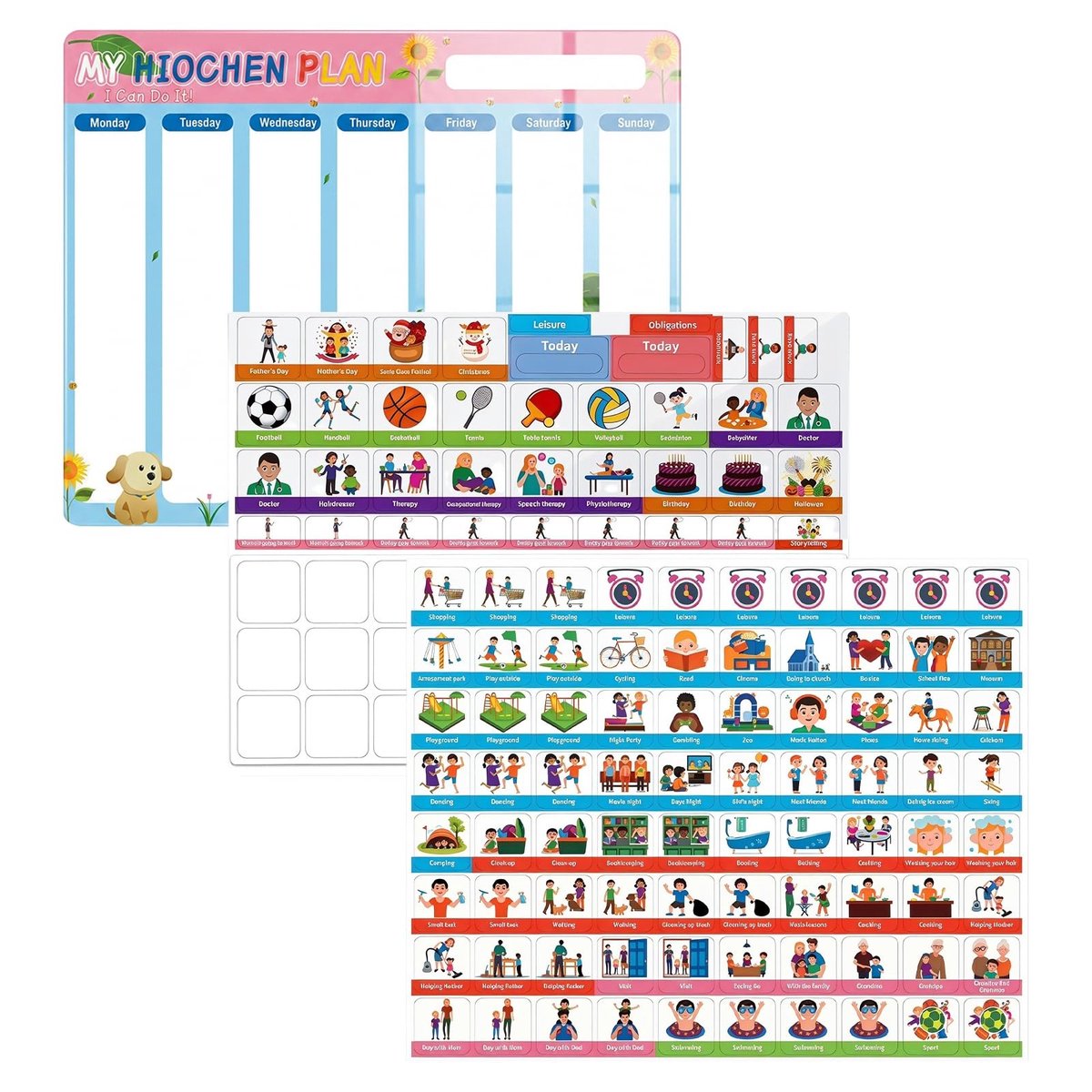 Omgoods - Children’s Weekly Planner - Magnetische routineplanner voor kinderen