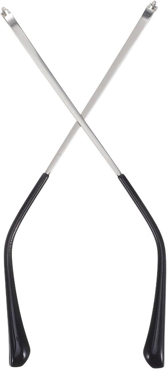 Vervangende Brilpoten - Brillenarmen Metalen - Bril Repareren - Universele Pasvorm - 14.2 cm - Zilver