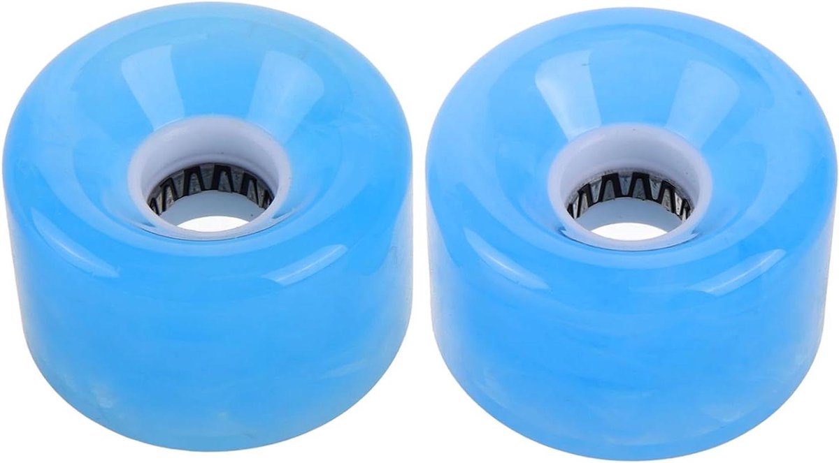 Skateboard Wielen Vervangende Wielen Skateboarden Verbeteren Gloeiend PU Materiaal 6x6x4CM Hemelsblauw