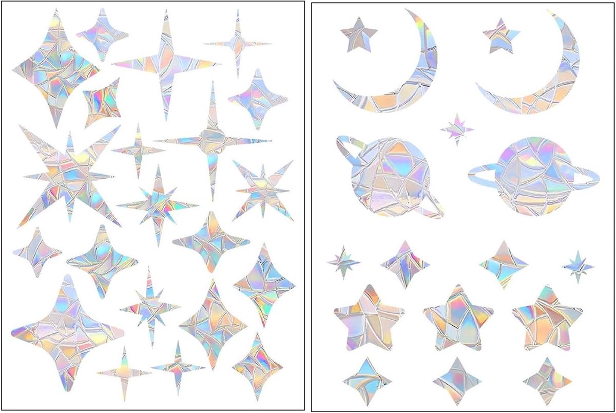 Raamstickers, regenboog suncatcher stickers, vogelbescherming raam