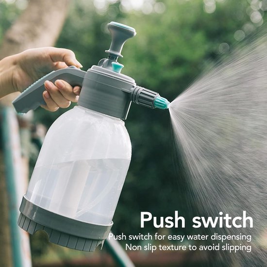 Hand Spuitfles - Drukspuit Tuin - Planten Water Geven - Luchtdruk Ontwerp - 2L - Zwart — afbeelding 2