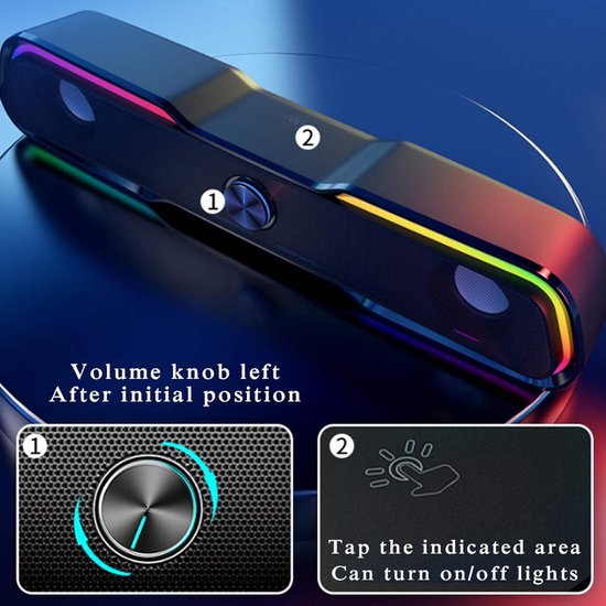 Soundbar Bluetooth - TV Speaker - Films Kijken - 3D Surround Sound - 2.0 Channel - Zwart — afbeelding 2