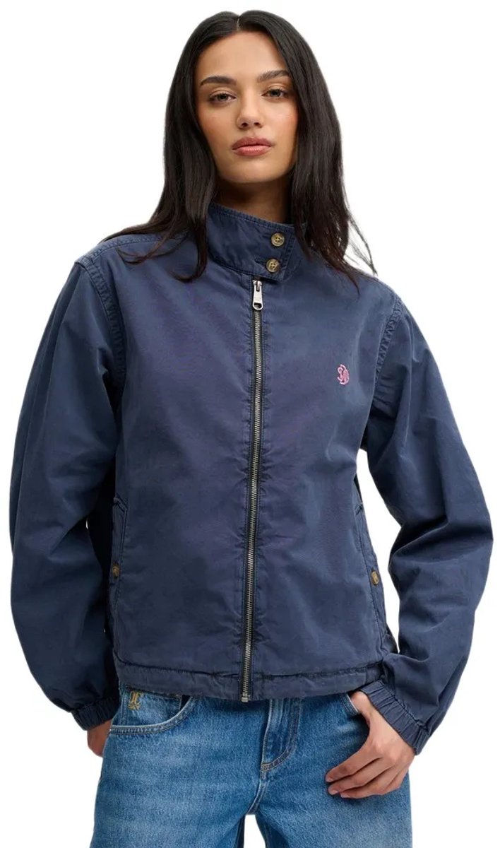 Superdry Cotton Harrington Jas XL Vrouw Marineblauw