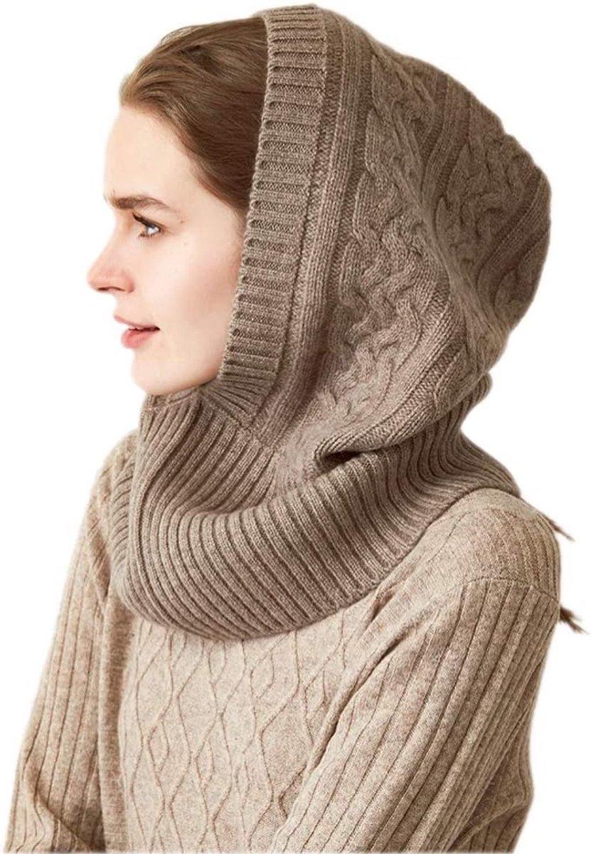 unisex kasjmier Cashmere sjaal met capuchon Loop