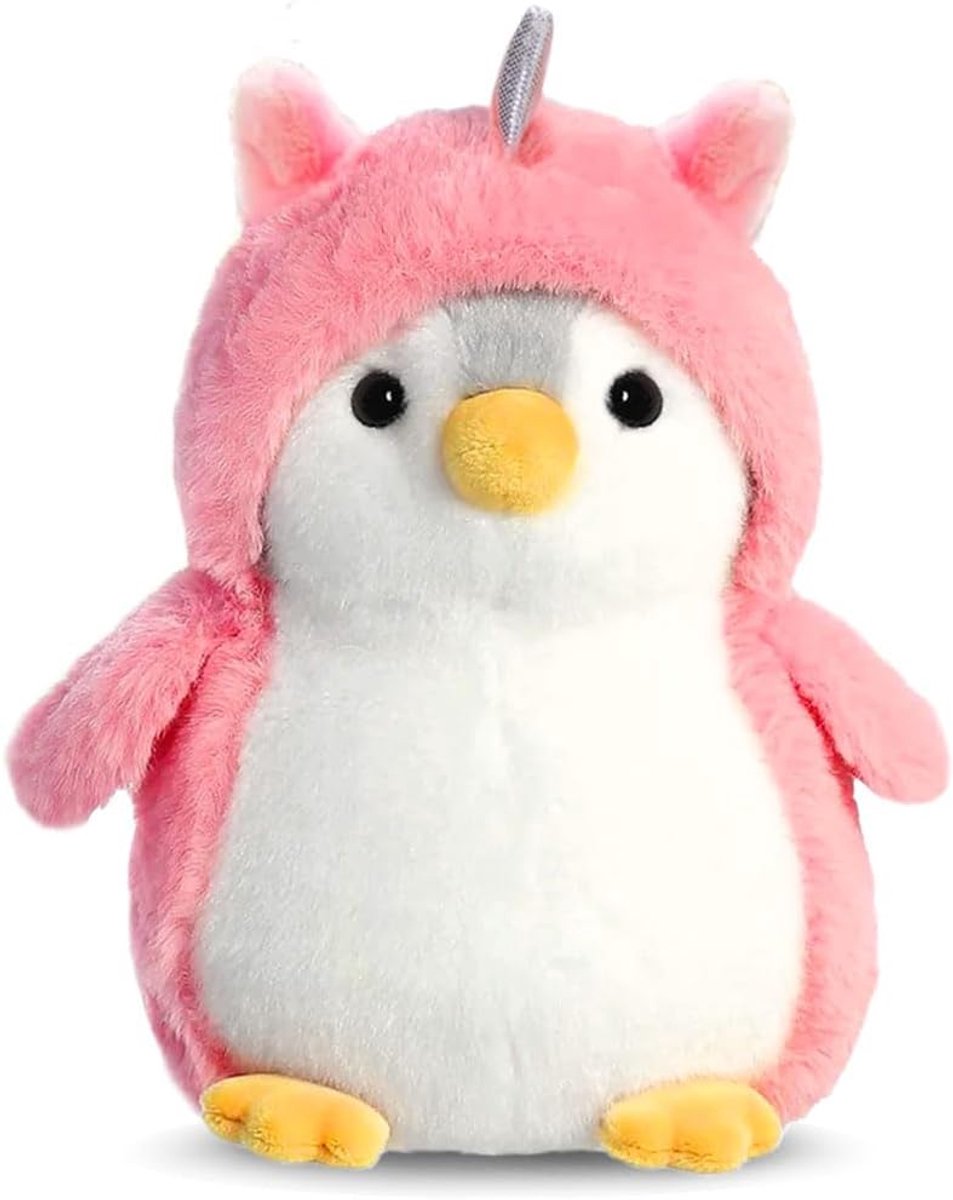 Pinguïn Plush Toy, 20 cm, Pudgy Penguins, Roze Konijn Pinguïn, Cuddly Pluche Dier, Ideaal Cadeau voor Meisjes en Jongens