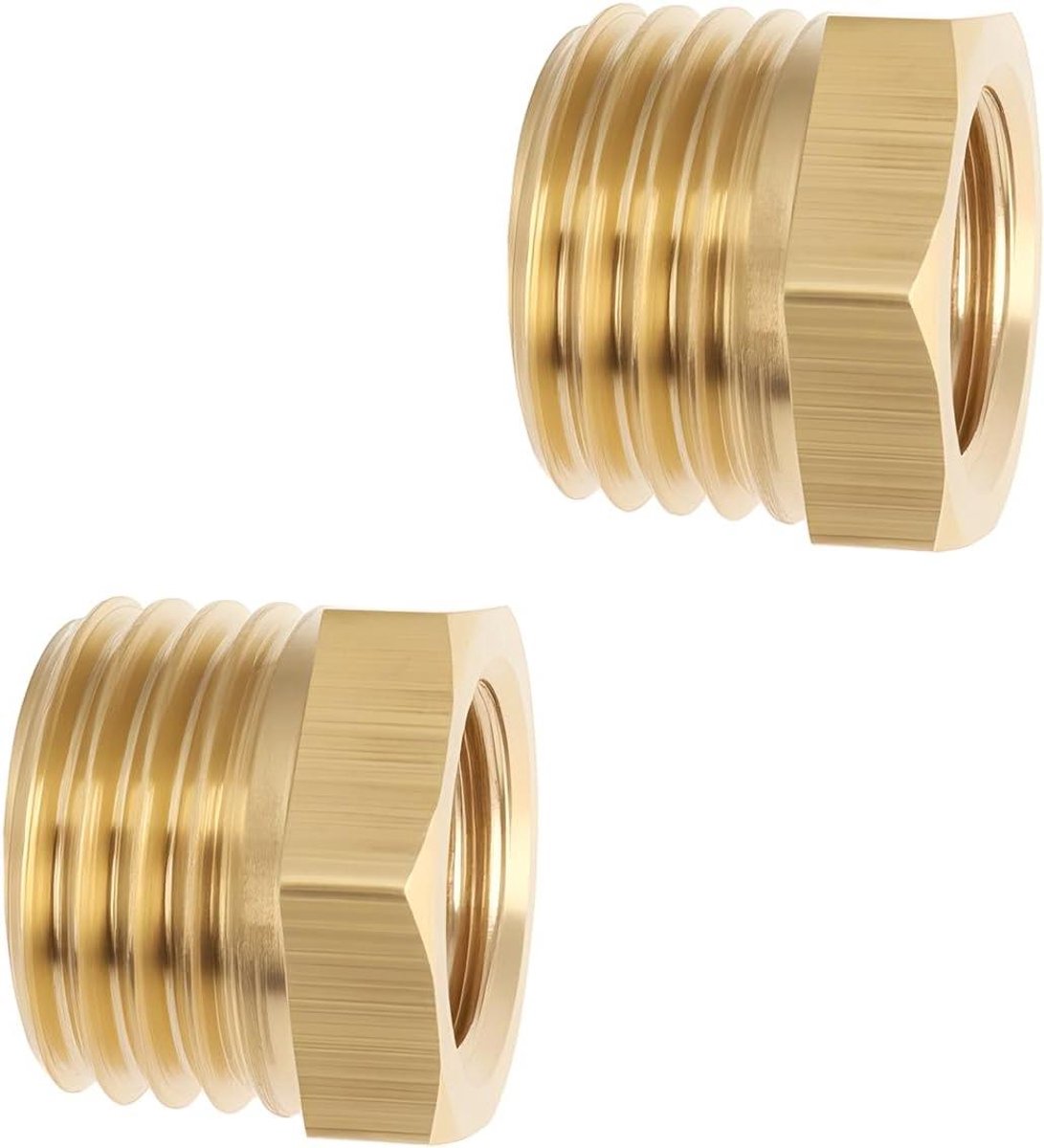 Messing Verloopstuk - Adapter Schroefdraad - Drukmeting Installeren - Kleine Volume - M14x1.5 naar M10x1.0 - Messing