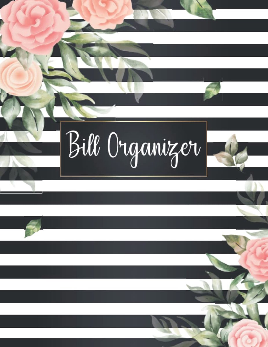 Organizer: Bill Payments Organizer | Bill Payments Tracker | Bill Book | Size 8.5'x11' "Includes Password Log"