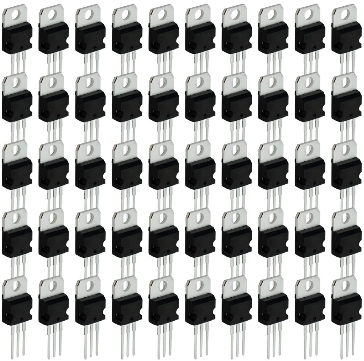 50Pcs Lineaire Voltage Regulator Drie-Terminale Regulator met 5 pcs van L7805, L7806, L7809, L7812, L7815, L7824, L7905, L7912, L7915 en LM317