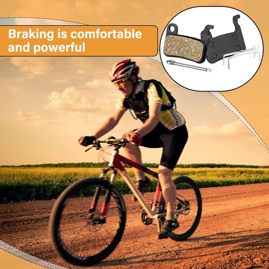 4 Stuks Hars-Half-Metalen Remblokken voor Fiets, MTB-Hydraulische Schijfremblokken, Mountainbike — afbeelding 3