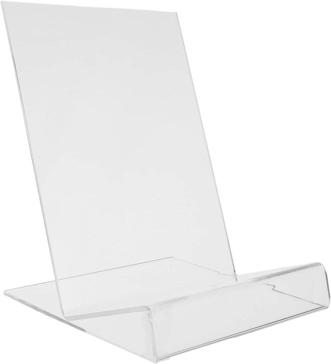 Puzzeldekselhouder - Puzzelstandaard Leesstandaard - Puzzels Maken - Stabiele L-vormige Voet - 20 x 15 x 15 cm - Transparant