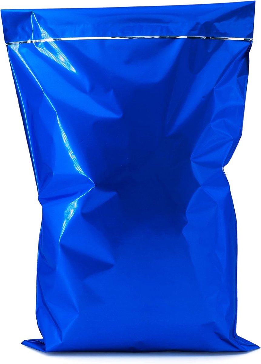 Cadeau Zakjes Zelfklevend, Cadeau Verpakking, Blauw, 50 stuks, 15x23+4 cm