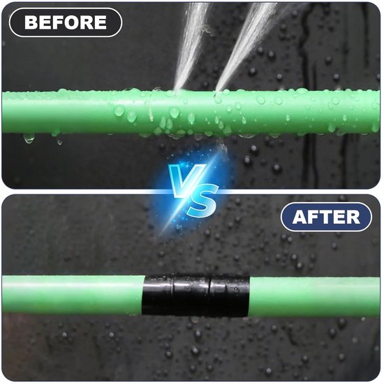 Zelfsmeltende siliconen band, waterdichte reparatietape, multifunctionele zelfversmeltingstape elektrische band voor noodleidingen en waterslanglekken — afbeelding 3
