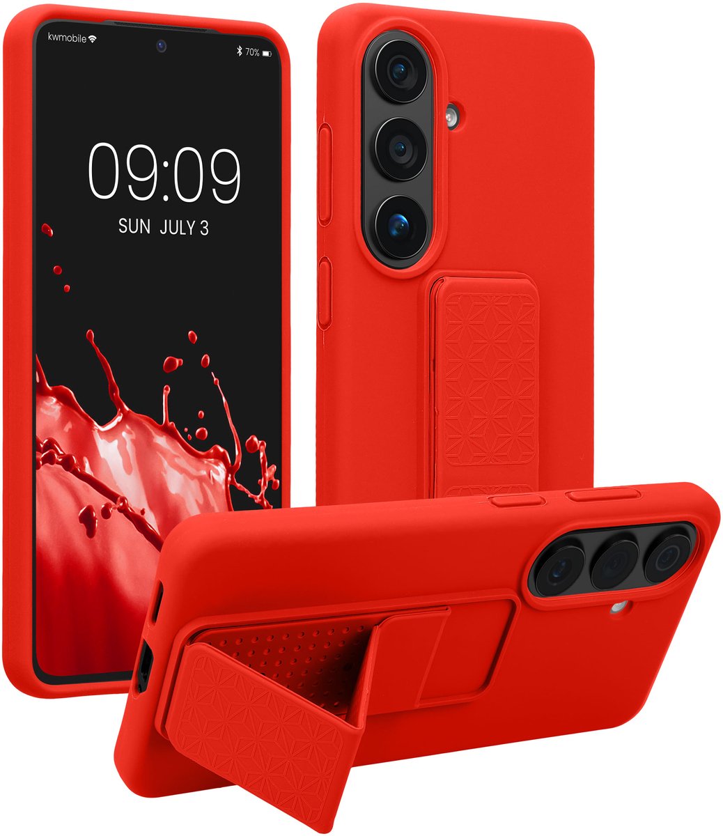 kwmobile back cover voor smartphone - geschikt voor Samsung Galaxy S26 - 1x beschermhoesje van kunststof - In rood