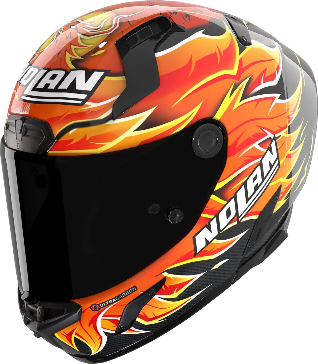 Nolan X-804 RS Ultra Carbon Replica Iannone Helm -