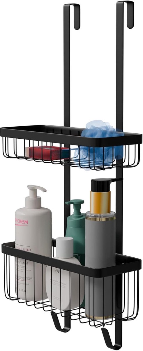 Amig - Hangende douchecaddy - 2-laags badkamerorganizer voor douchecabine - ShopVlot