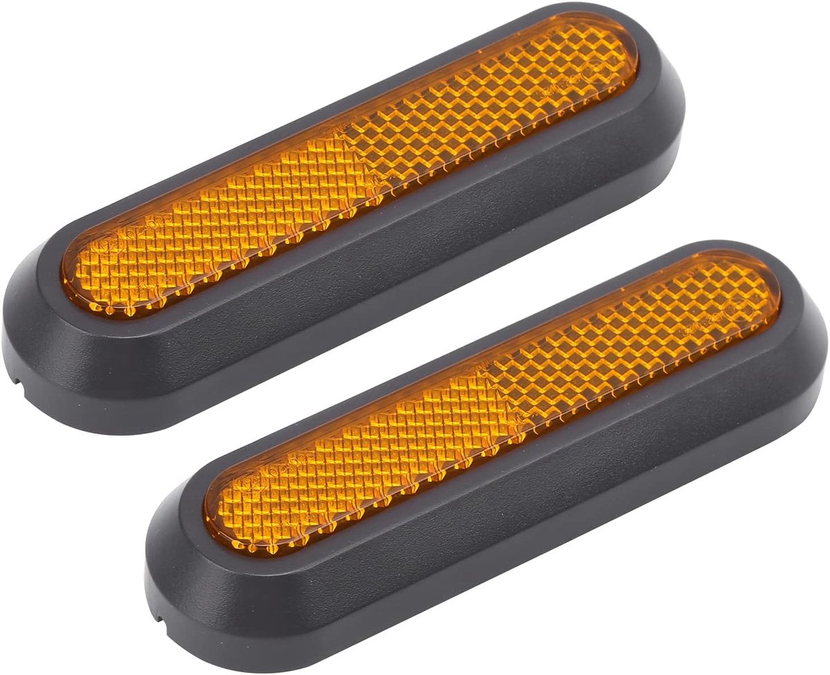 SnelShoppen - Achterwiel Cover Reflector Scooter Achterwiel Decoratieve Cover Reflecterende Strip met Schroeven voor M365/PRO/PRO2