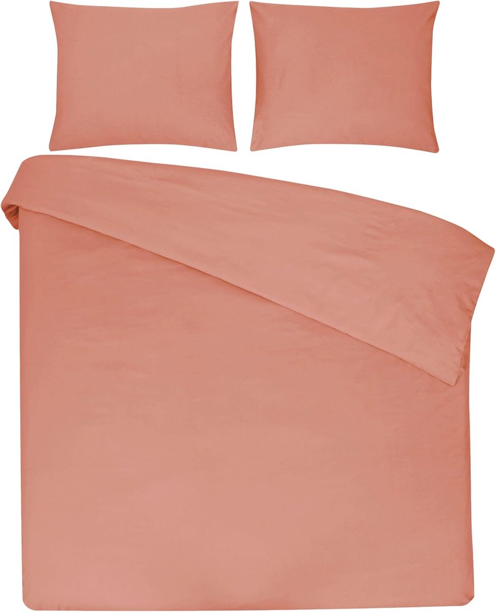 Dekbedovertrek Eenpersoons 140x200/220 cm - 100% Katoen - Ademend & Zacht - Ideaal voor een Comfortabele Slaap - SnelShoppen