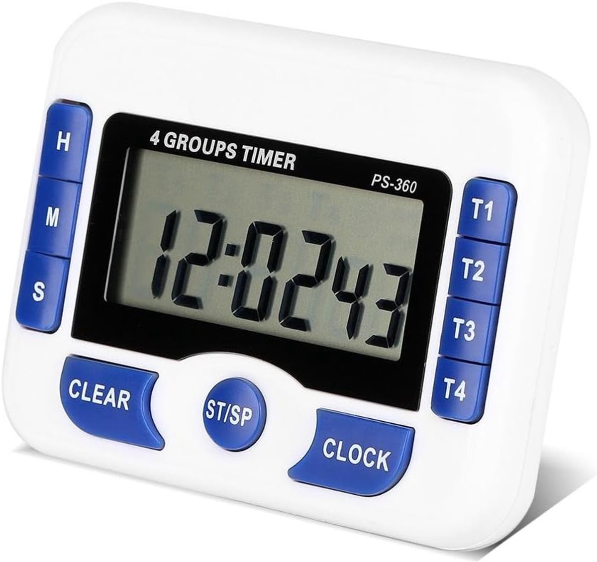 keukentimer, eierwekker, korte timer, kookwekker, timer, multifunctioneel, 4 kanalen, digitale kooktimer, set, magnetische laboratoriumklok met digitale wekkerfunctie