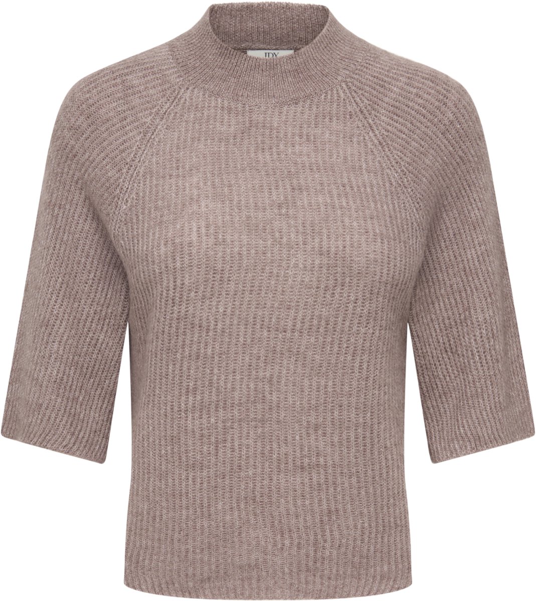 Jacqueline de Yong Trui Jdyhenny 3/4 O-neck Pullover Knt 15379684 Brownie/melange Dames Maat - L