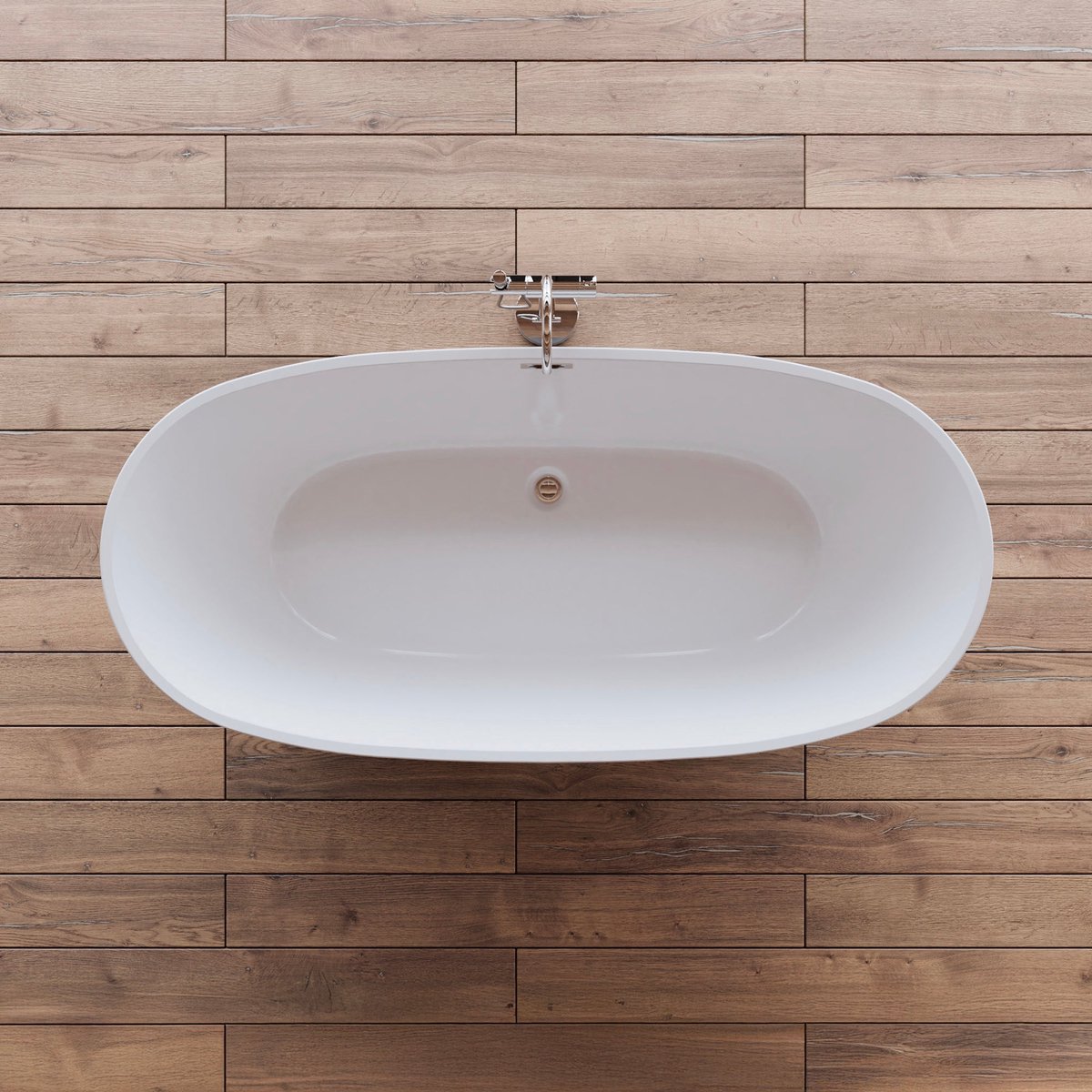 SPALINA - Vrijstaand bad - Venecia 170 blanche, 170 x80 x57 cm, Wit