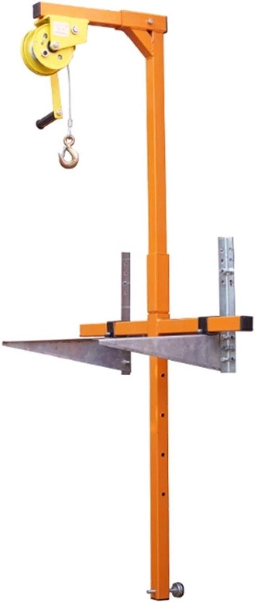 Handmatige Lier - Hefapparaat Kraan - Airco Installatie - Zelfvergrendelend - 150 kg draagvermogen - Grijs
