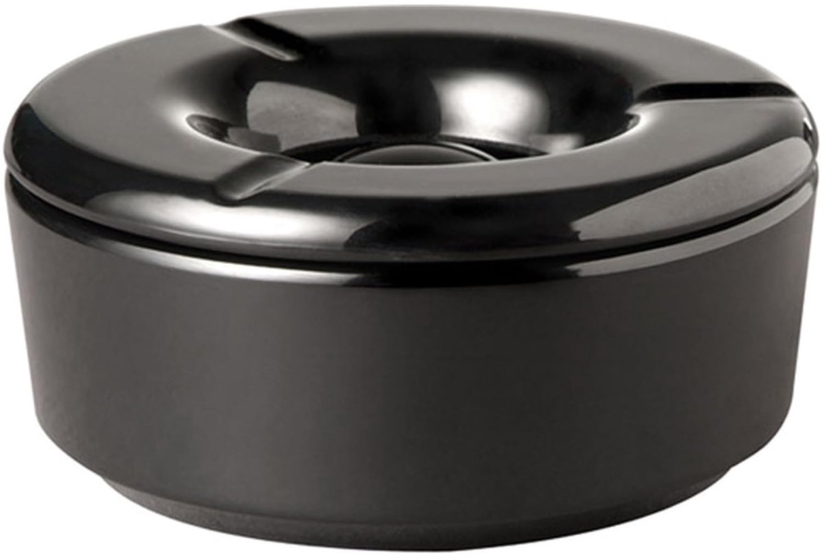 83489 windasbak "CASUAL", Ø 11,5 cm, hoogte 5 cm, melamine, zwart