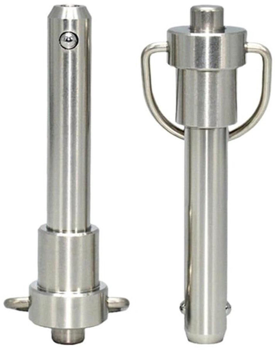 Snelspanpennen - Vergrendelingspennen - Bevestigen en Ontgrendelen - Kogelkop Lock - 8 mm x 70 mm - Zilverkleurig