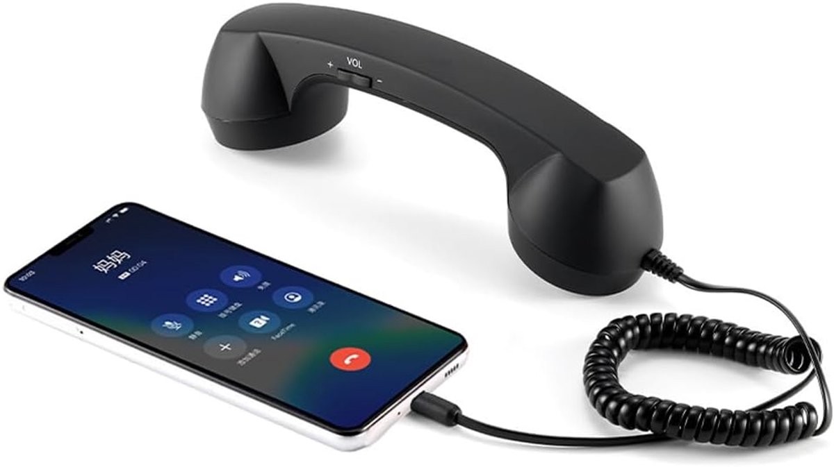 Telefoon Ontvangers Hoofdtelefoon voor Mobiele Telefoon, Tablet, Laptop, Headset met Comfortabele Oproep, USB-C-interface, met Beantwoordknop, Geschikt voor Oudere Ouders
