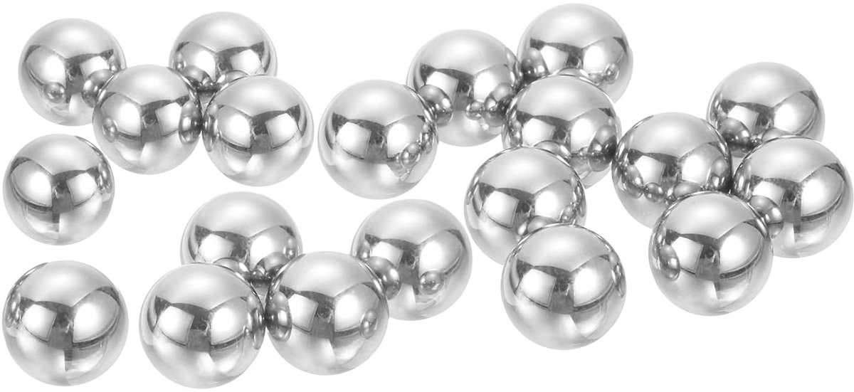 Kogellagers, 20 stuks, 12,7 mm, 304 roestvrij staal, G100