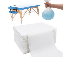 60 stuks wegwerp-hoeslakens, water- en oliebestendig, massagebedlakens, wegwerplaken, ideaal voor bedden, massagebedden, schoonheidssalons, tatoeëren, reizen, 80 x 180cm