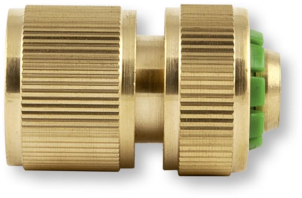 Steekkoppeling voor 3/4 inch slang zonder waterstop - messing
